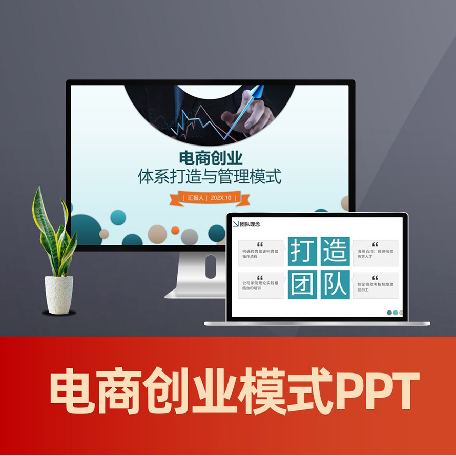 PPT106 电商运营体系打造ppt 电商培训模式PPT
