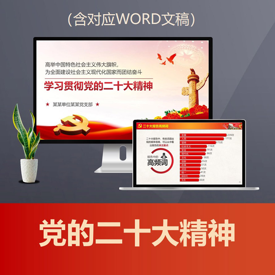 PPT902 学习贯彻党的二十大精神 二十大报告重点解读党课PPT