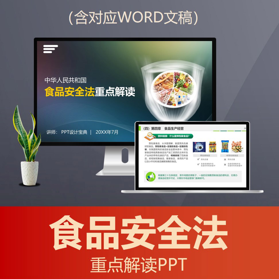 PPT245食品安全法重点解读PPT 食品添加剂法律饮食卫生普法PPT课件
