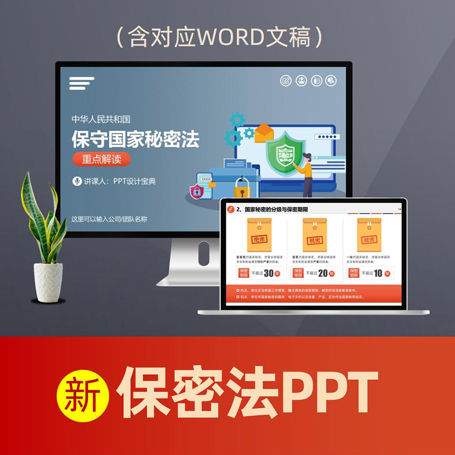 PPT266新保守国家秘密法解读PPT课件 2024新修订保密法律机密泄密普法