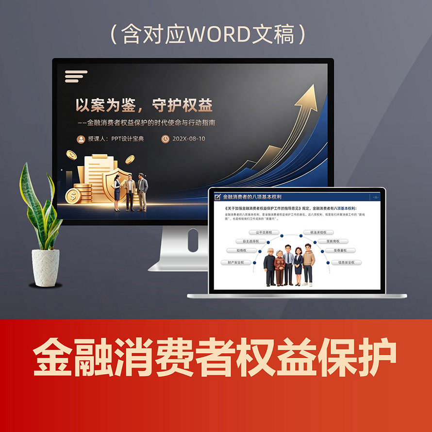 PPT332金融消费者权益保护PPT课件，金融消保监管新规八项权利投诉处理